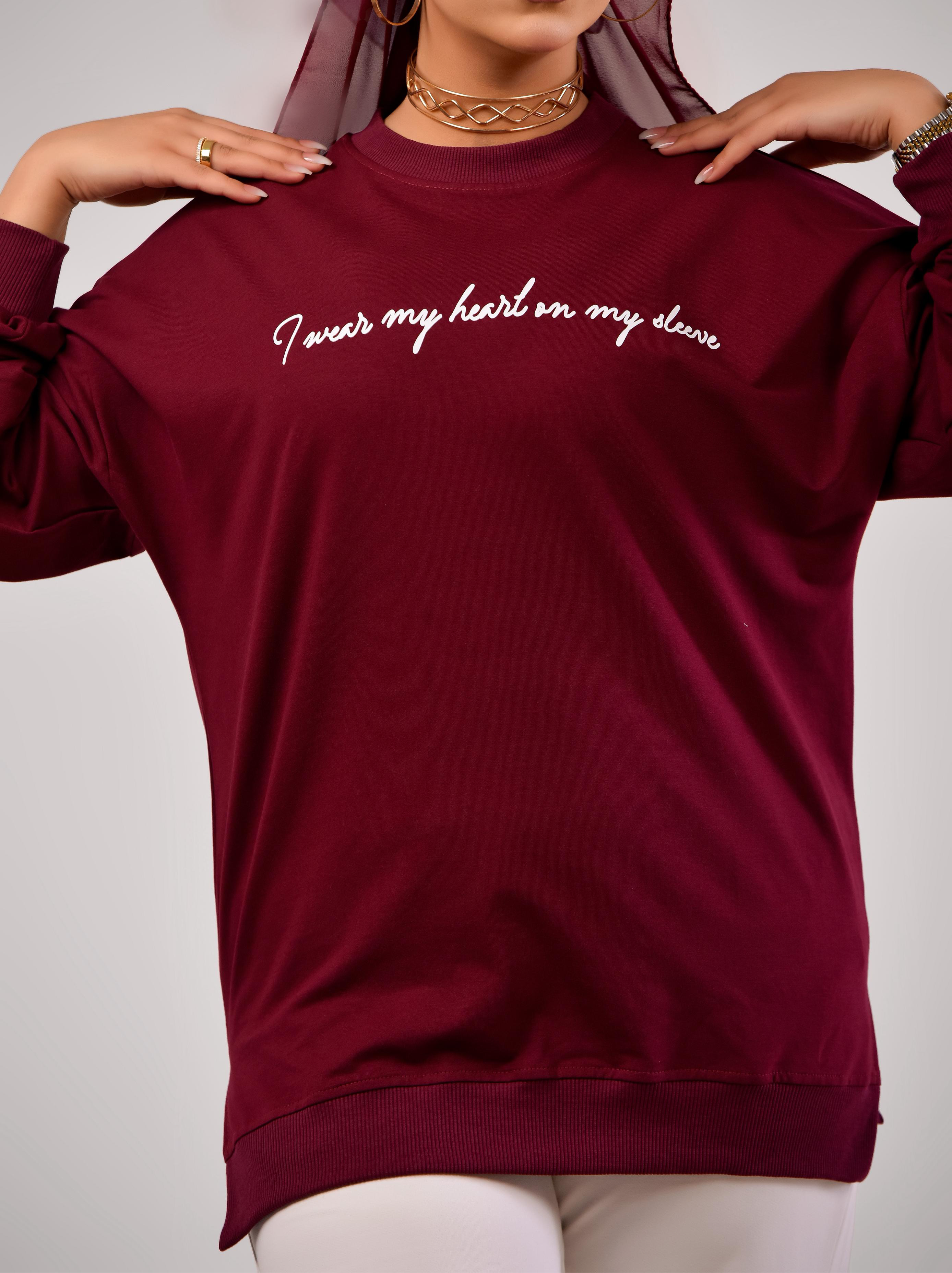 Sweatshirt I wear my heart