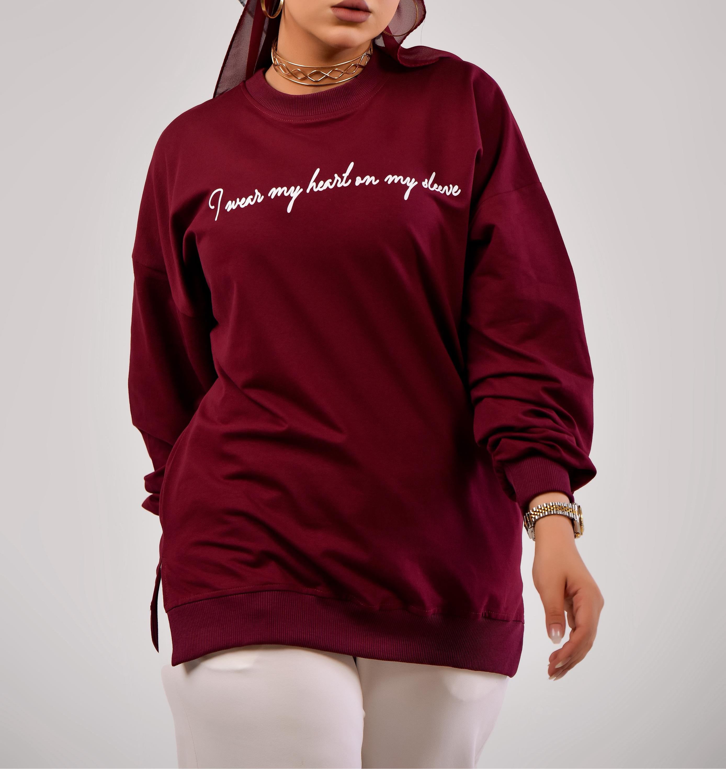 Sweatshirt I wear my heart