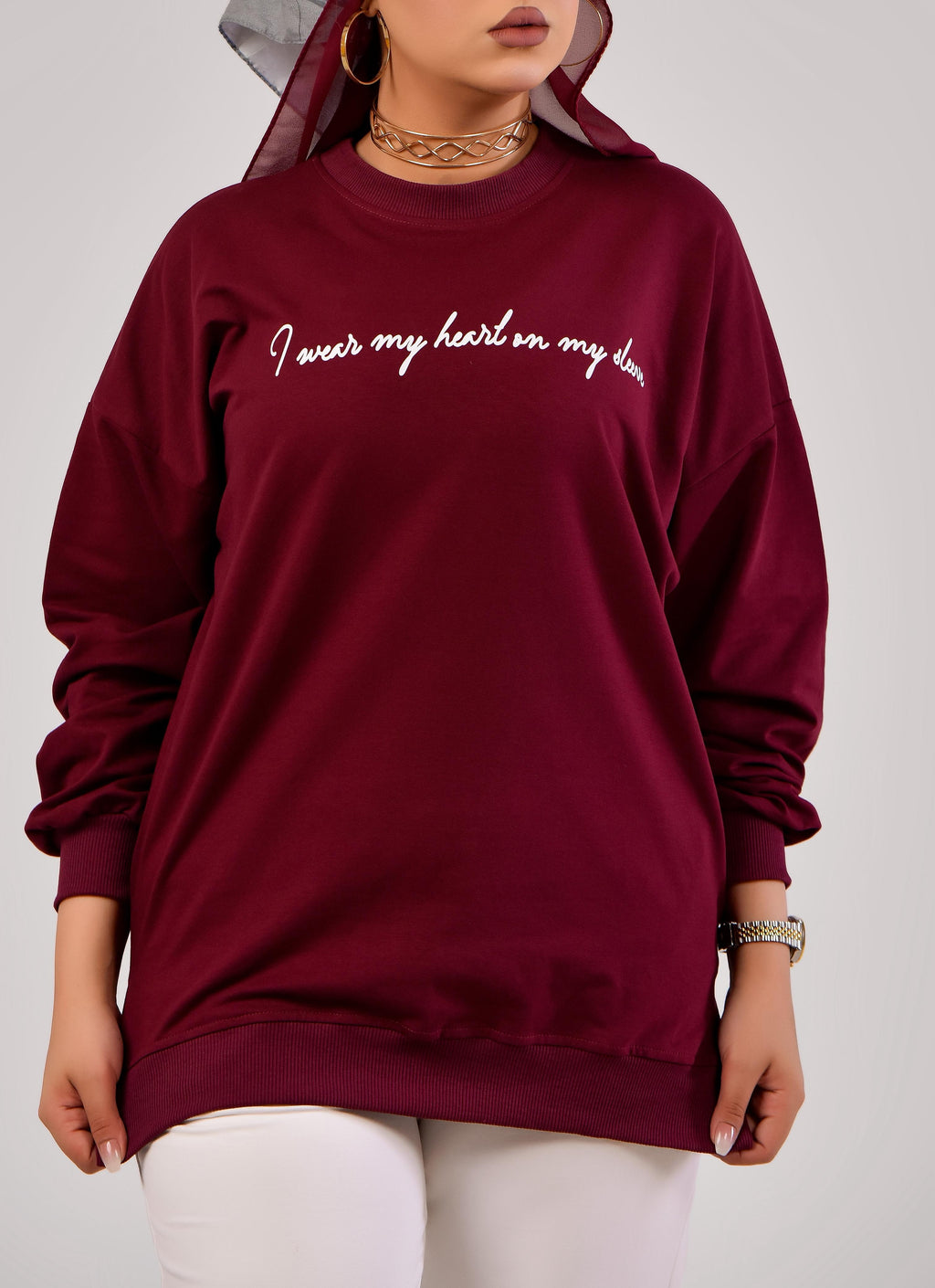 Sweatshirt I wear my heart