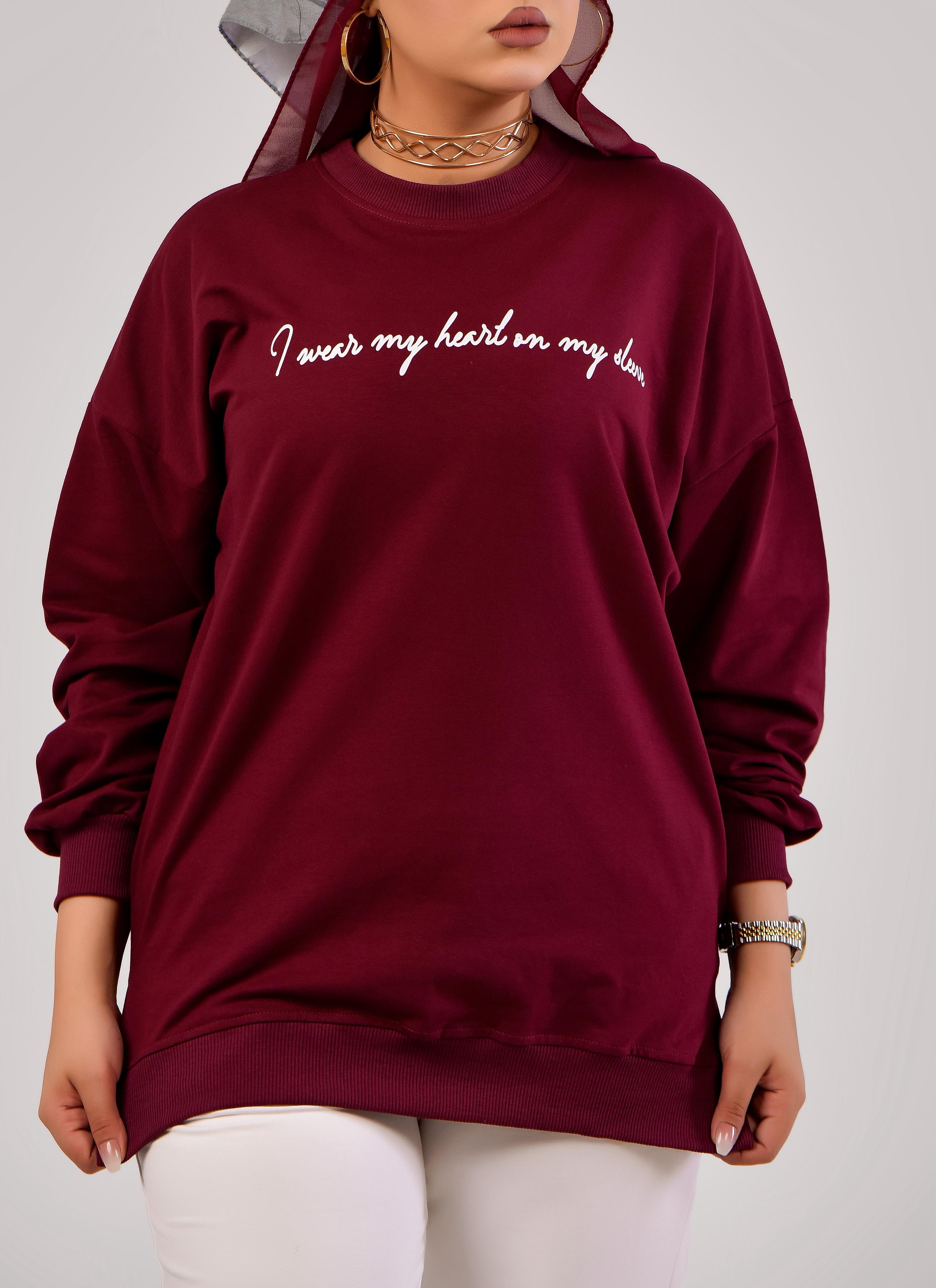 Sweatshirt I wear my heart