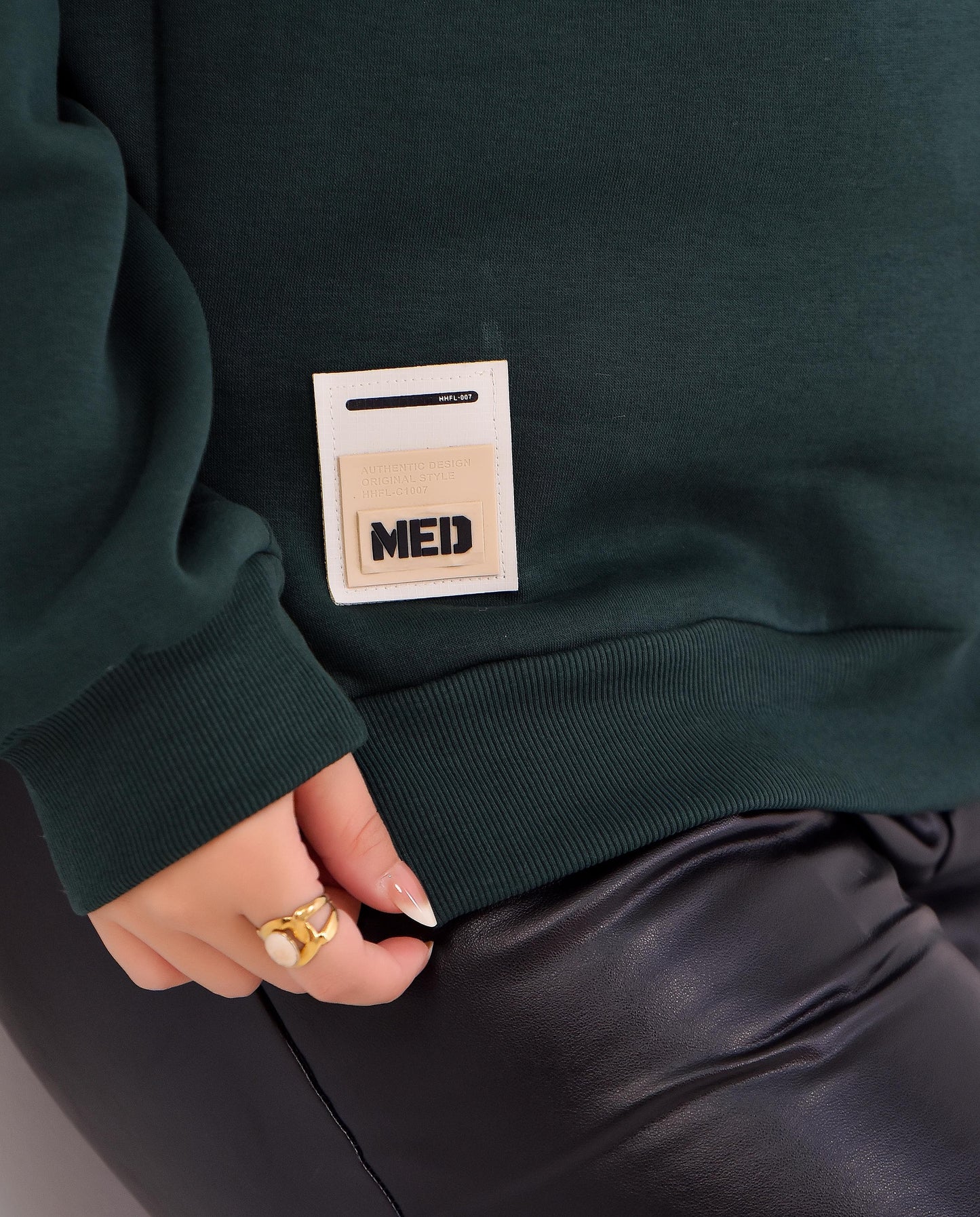 Luxe Relaxed Half-Zip Sweatshirt