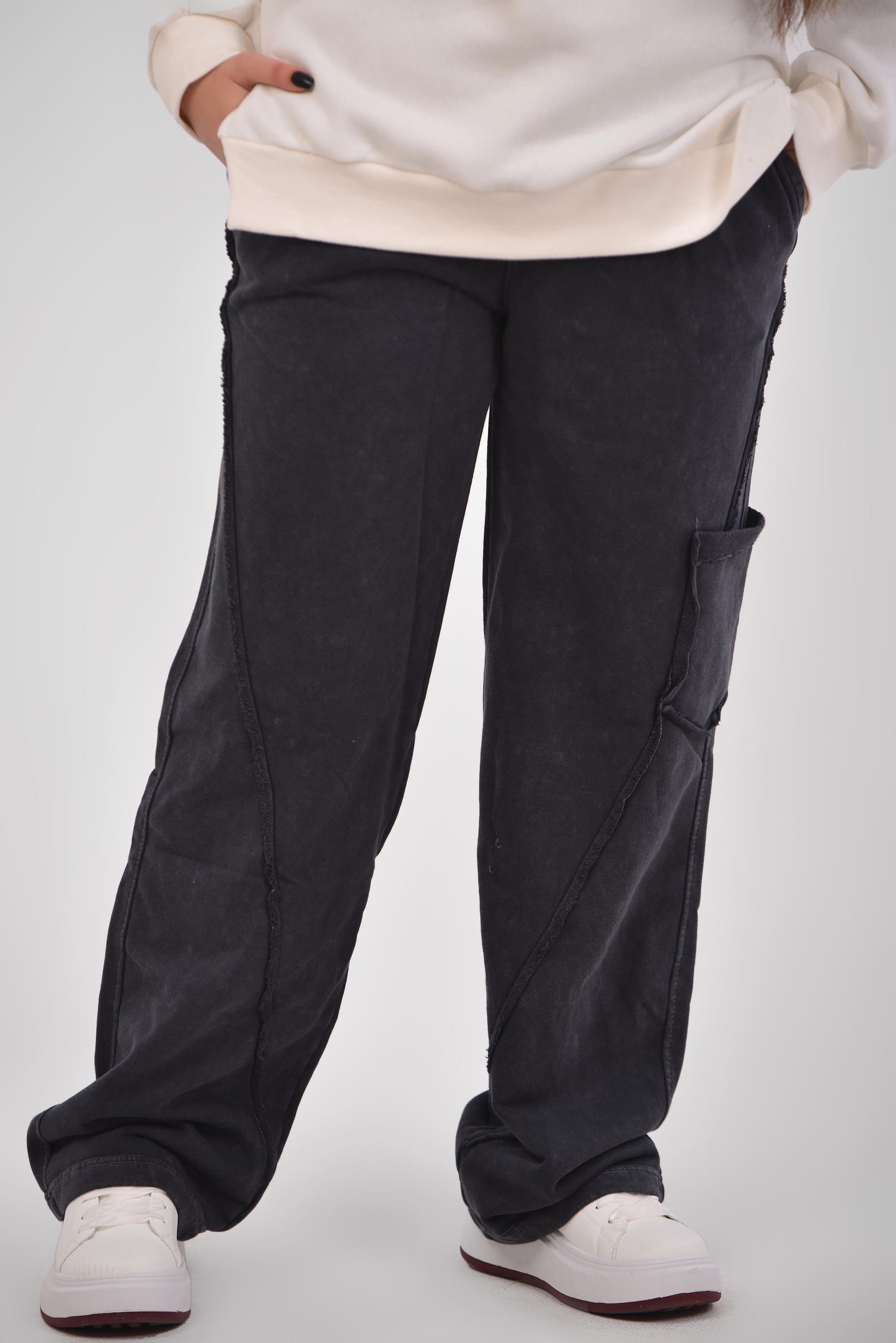 Washed Cargo Sweatpants