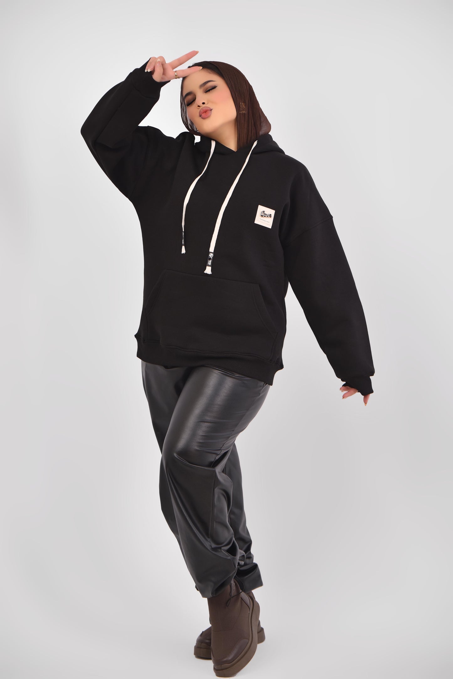 over size hoodie meckey