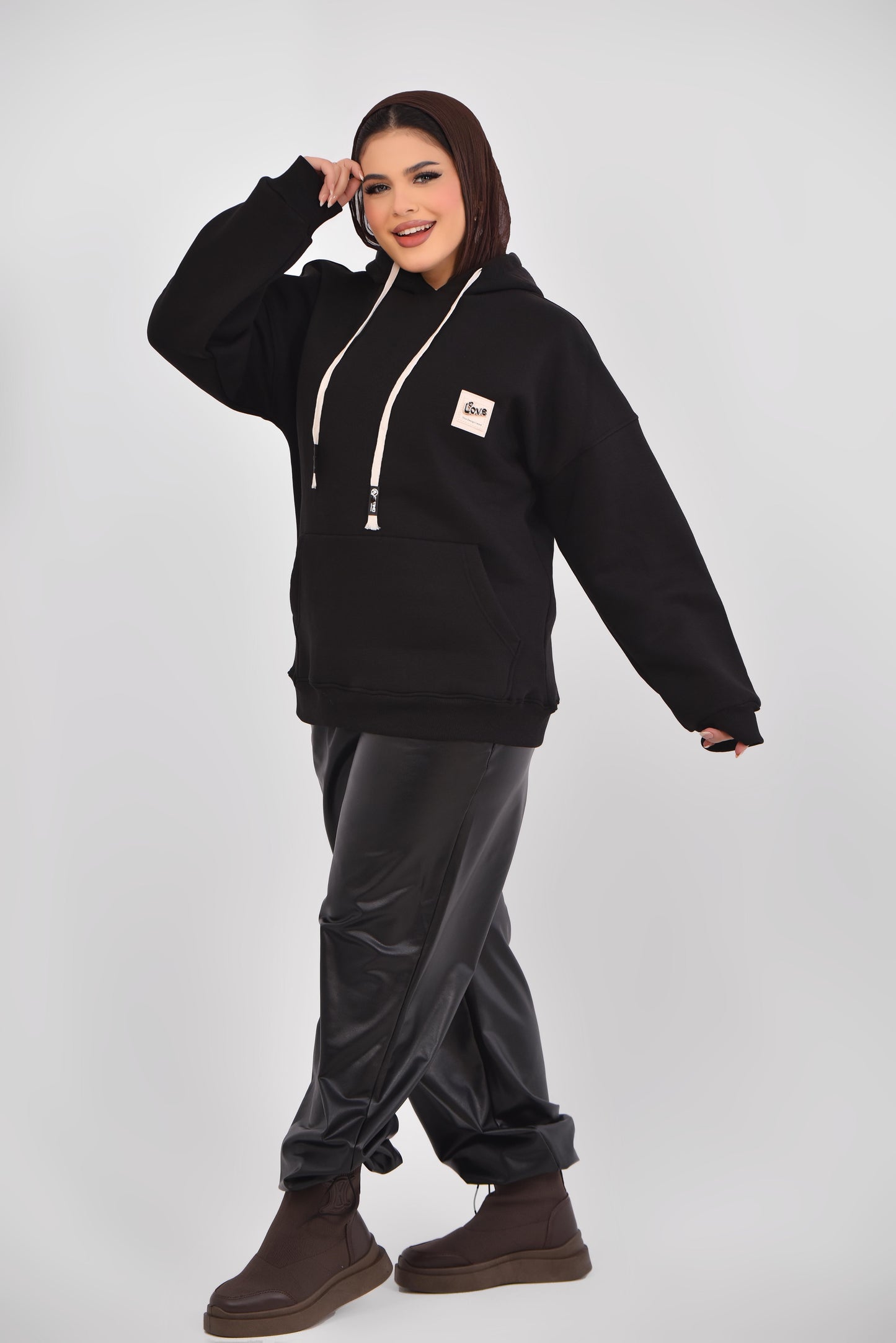 over size hoodie meckey