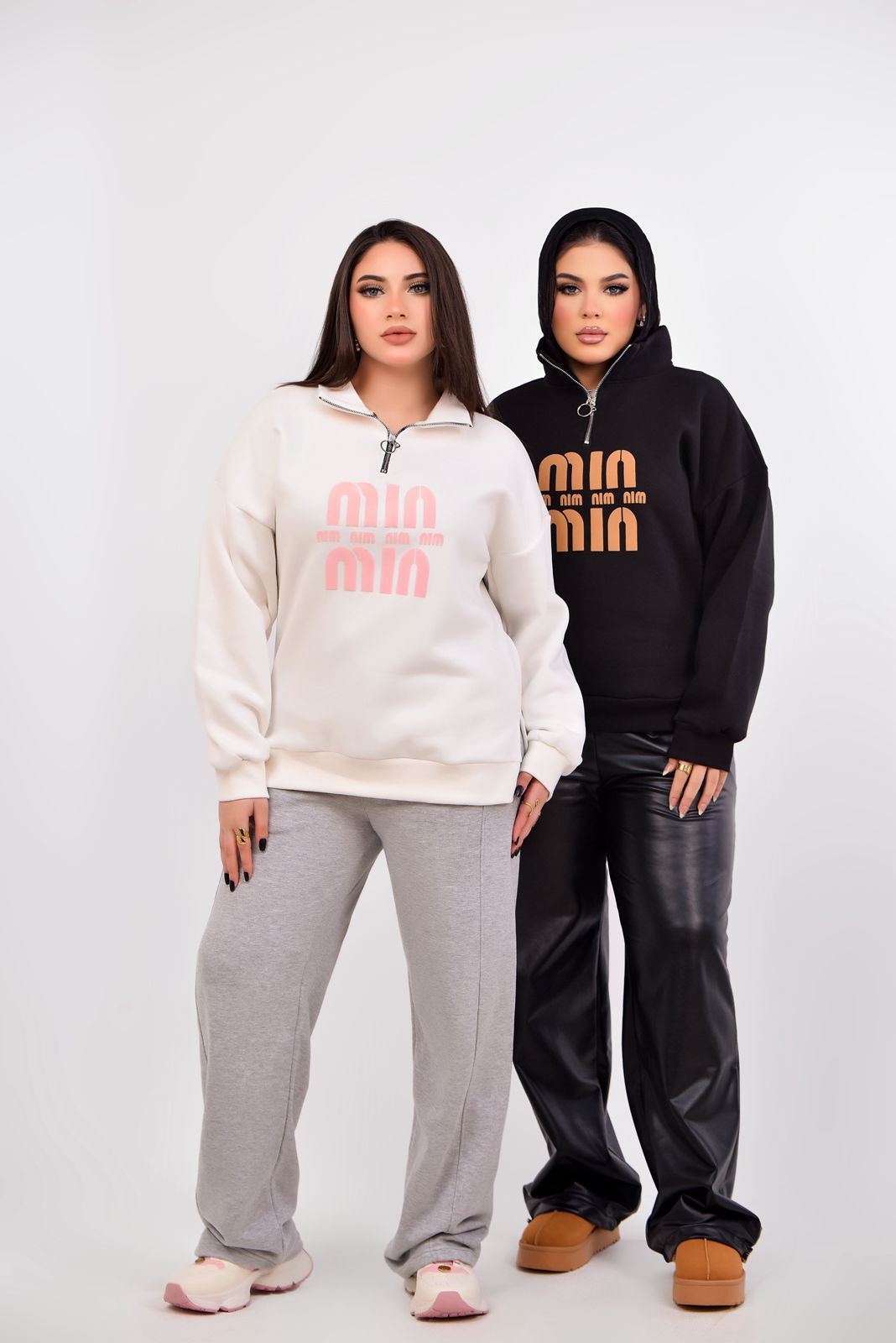 Oversized Half-Zip Sweatshirt