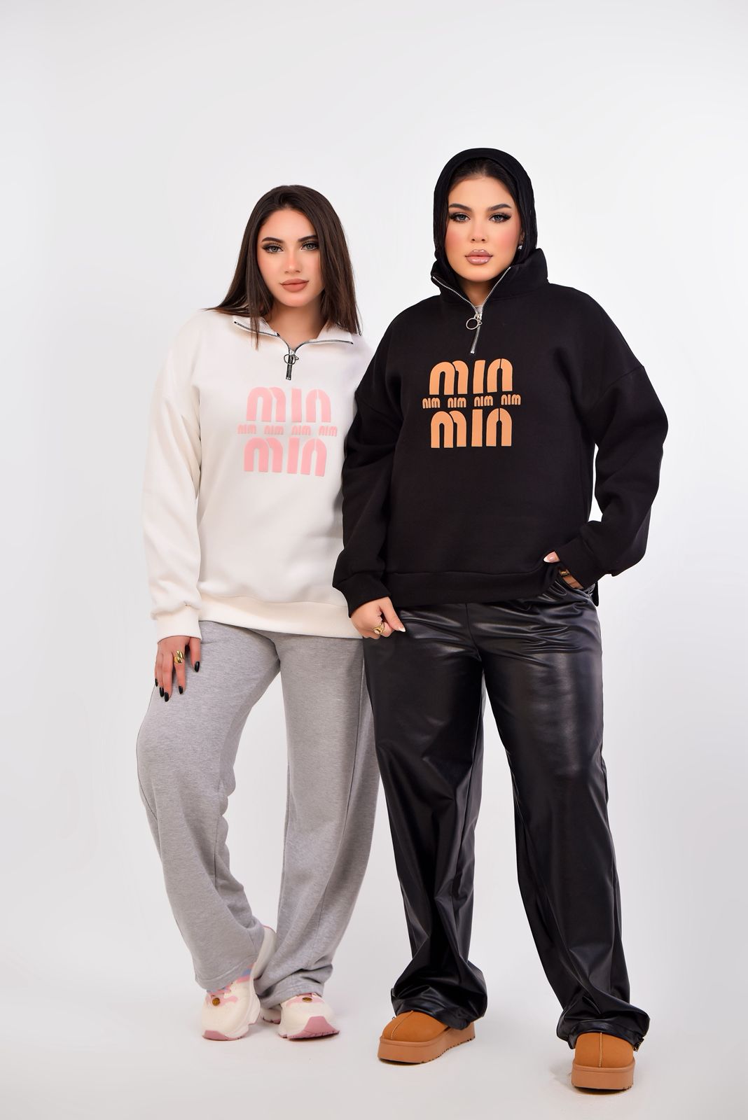 Oversized Half-Zip Sweatshirt