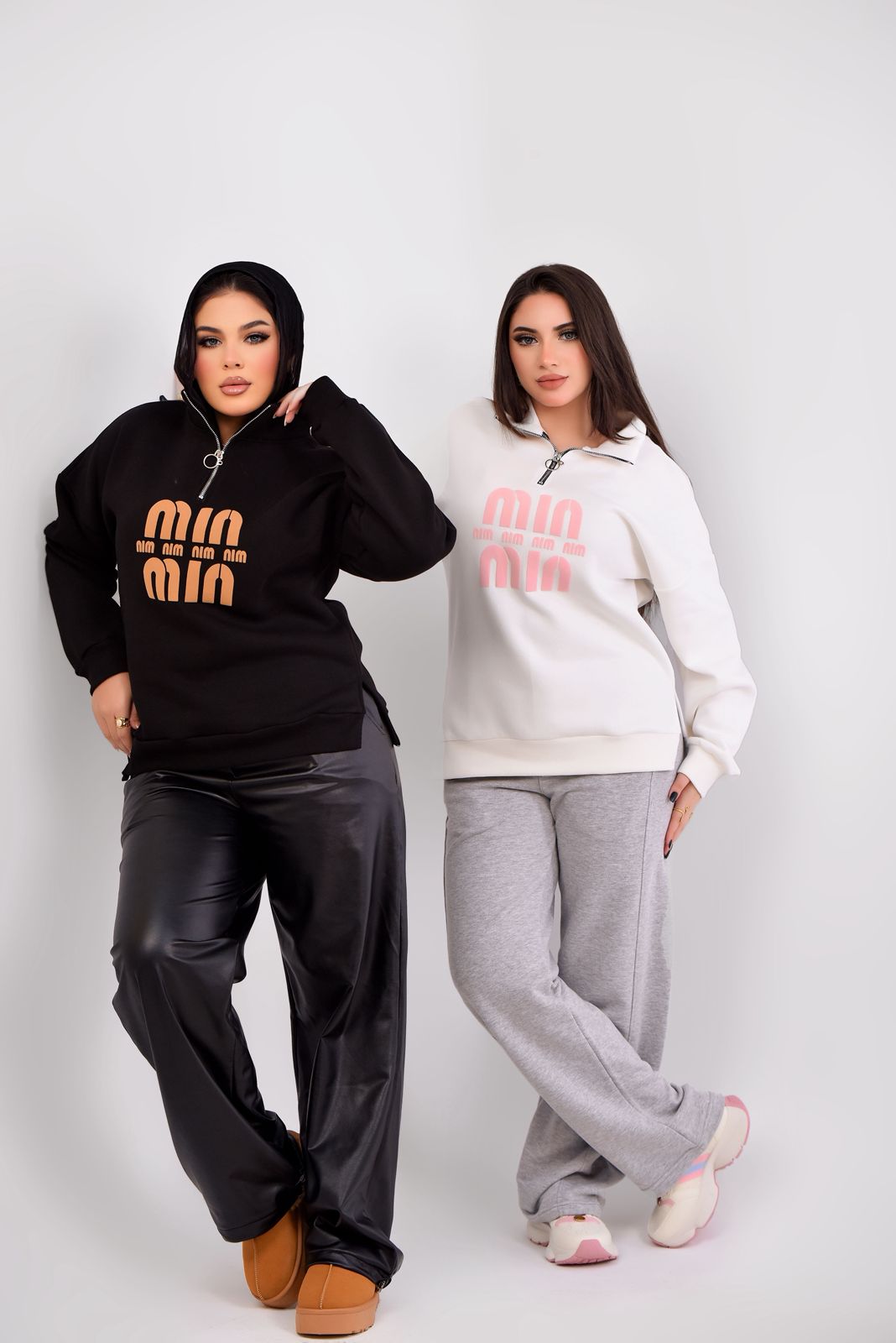 Oversized Half-Zip Sweatshirt