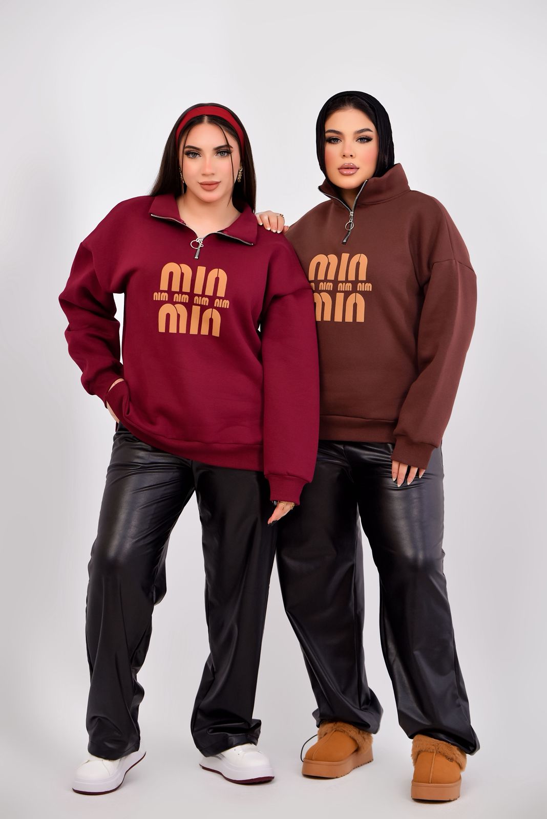 Oversized Half-Zip Sweatshirt