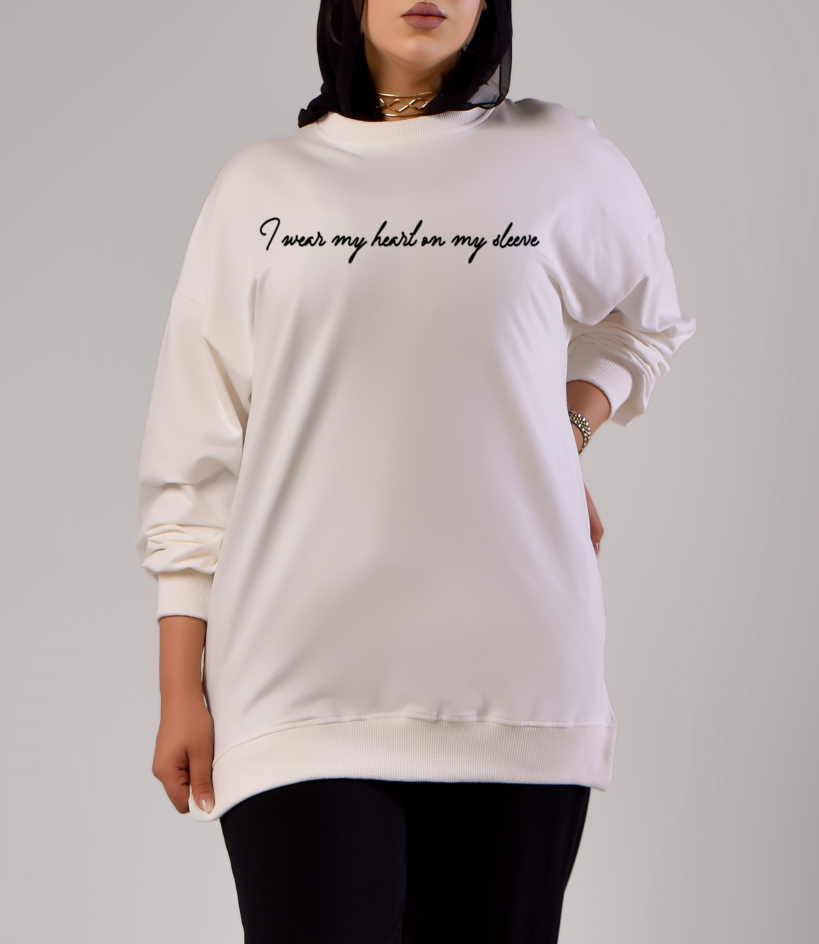Sweatshirt I wear my heart